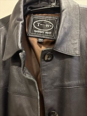 Tannery West Black Leather Shirt Jacket